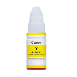 Botella de Tinta Canon Original GI-190 Amarillo