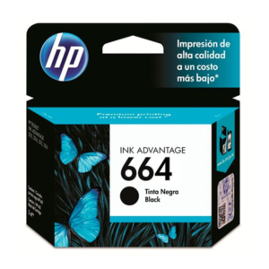 Cartucho Original de Tinta HP 664 negro